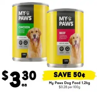 Drakes My Paws Dog Food offer