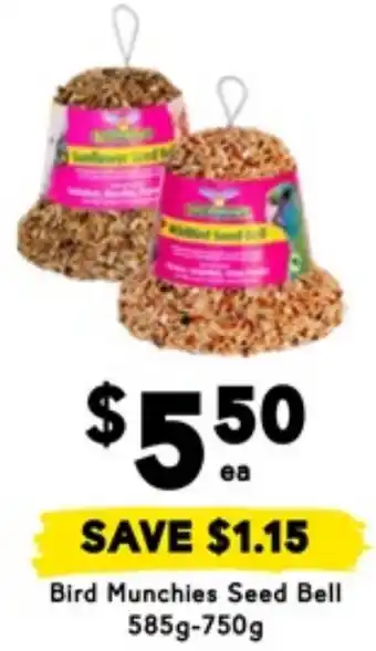 Drakes Bird Munchies Seed Bell offer