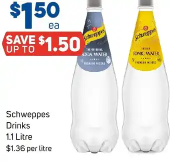 Foodland Schweppes Drinks offer