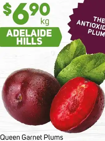 Foodland Queen Garnet Plums offer