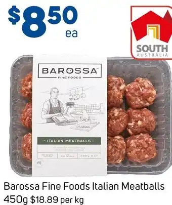 Foodland Barossa Fine Foods Italian Meatballs offer