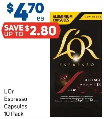 Foodland L'Or Espresso Capsules offer