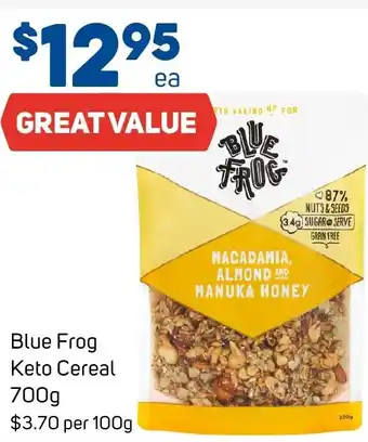 Foodland Blue Frog Keto Cereal offer