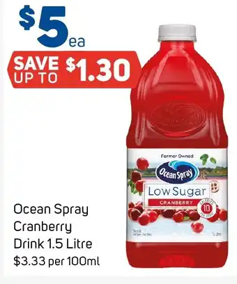 Foodland Ocean Spray Cranberry offer