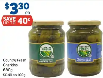 Foodland Country Fresh Gherkins offer