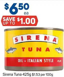 Foodland Sirena Tuna offer