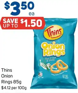 Foodland Thins Onion Rings offer