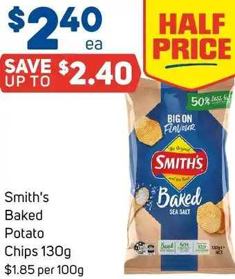 Foodland Smith's Baked Potato Chips offer