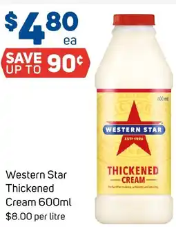 Foodland Western Star Thickened Cream offer