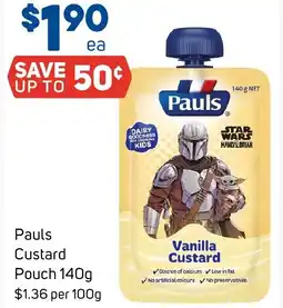 Foodland Pauls Custard Pouch offer