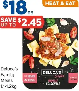 Foodland Deluca's Family Meals offer