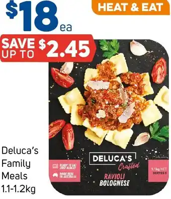 Foodland Deluca's Family Meals offer