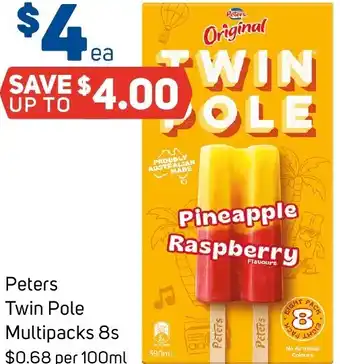 Foodland Peters Twin Pole offer