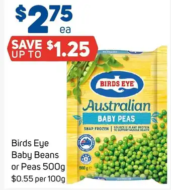 Foodland Birds Eye Baby Beans or Peas offer