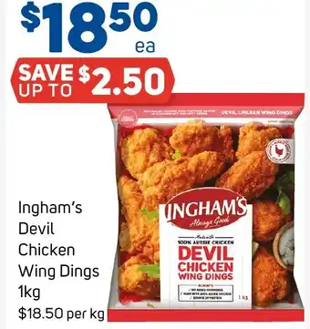 Foodland Ingham's Devil Chicken Wing Dings offer