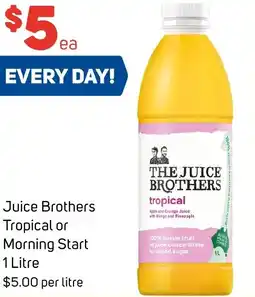 Foodland Juice Brothers Tropical or Morning Start offer