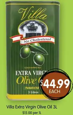 Spudshed Villa Extra Virgin Olive Oil offer