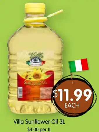 Spudshed Villa Sunflower Oil offer