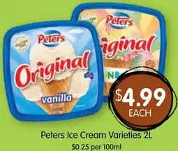 Spudshed Peters Ice Cream offer