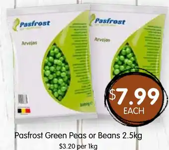 Spudshed Pasfrost Green Peas or Beans offer