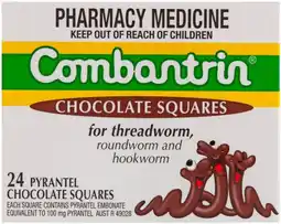 Soul Pattinson Chemist Combantrin 24 Chocolate Squares offer