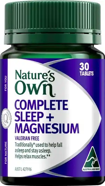 Soul Pattinson Chemist Nature's Own Complete Sleep + Magnesium 30 Tablets offer