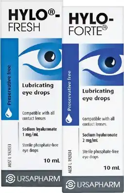 Soul Pattinson Chemist Hylo-Fresh or Hylo-Forte Lubricating Eye Drops 10mL offer