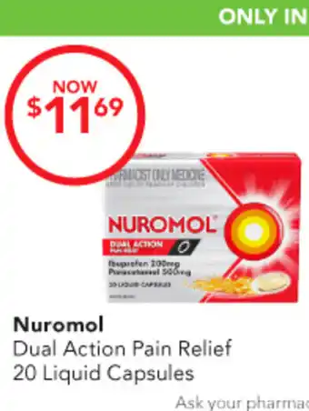 Amcal Pharmacies Nuromol Dual Action Pain Relief offer