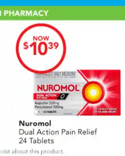 Amcal Pharmacies Nuromol Dual Action Pain Relief offer