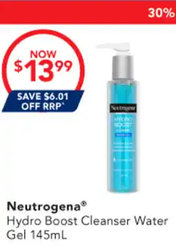 Amcal Pharmacies Neutrogena Hydro Boost Cleanser Water Gel offer