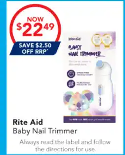 Amcal Pharmacies Rite Aid Baby Nail Trimmer offer