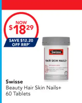 Amcal Pharmacies Swisse Beauty Hair Skin Nails+ offer