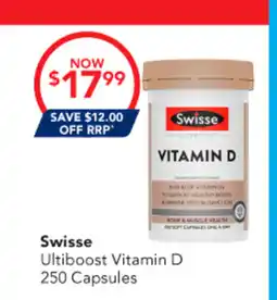 Amcal Pharmacies Swisse Ultiboost Vitamin D offer