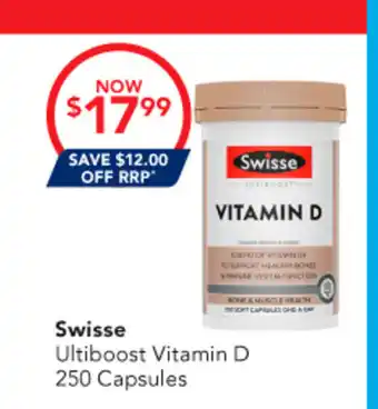 Amcal Pharmacies Swisse Ultiboost Vitamin D offer