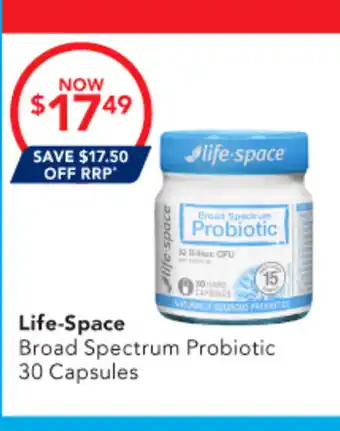 Amcal Pharmacies Life-Space Broad Spectrum Probiotic offer