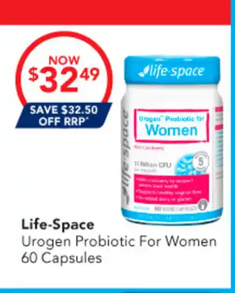 Amcal Pharmacies Life-Space Urogen Probiotic For Women offer