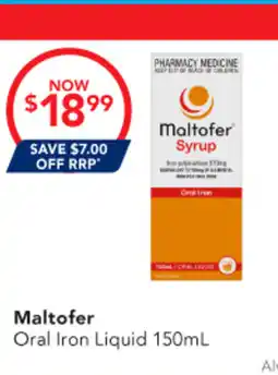 Amcal Pharmacies Maltofer Oral Iron Liquid offer