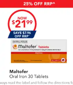 Amcal Pharmacies Maltofer Oral Iron offer