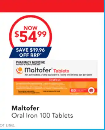 Amcal Pharmacies Maltofer Oral Iron offer