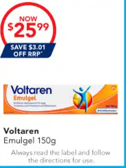 Amcal Pharmacies Voltaren Emulgel offer