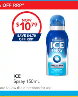 Amcal Pharmacies Ice Spray offer