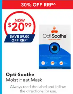 Amcal Pharmacies Opti-Soothe Moist Heat Mask offer