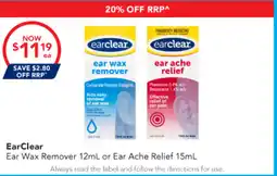 Amcal Pharmacies EarClear Ear Wax Remover offer