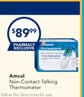 Amcal Pharmacies Amcal Non-Contact Talking Thermometer offer