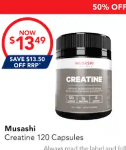 Amcal Pharmacies Musashi Creatine offer