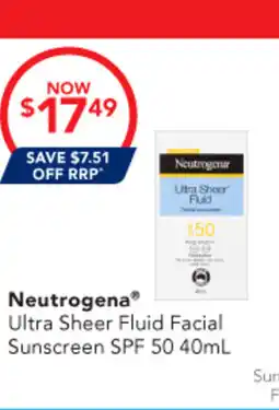 Amcal Pharmacies Neutrogena Ultra Sheer Body Mist offer