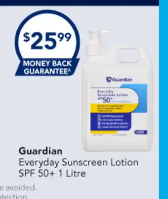 Amcal Pharmacies Guardian Guardian Everyday Sunscreen Lotion SPF 50+ offer