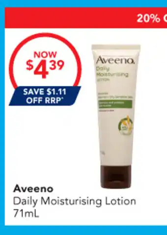 Amcal Pharmacies Aveeno Daily Moisturising Lotion offer