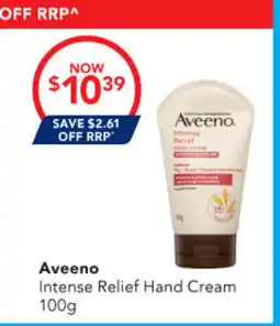 Amcal Pharmacies Aveeno Intense Relief Hand Cream offer