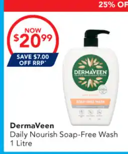 Amcal Pharmacies DermaVeen Daily Nourish Soap-Free Wash offer